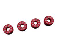 Hot Racing AON21N02 Aluminum Delrin Cap Hub Nut with O-Ring Red Arrma 1/8