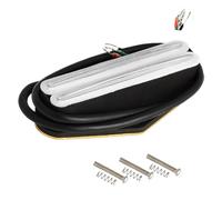 Hot Rail Tele Pickup Ceramic magnets Single Coil Sized Humbucker Pickup for Fender Telecaster Electric Guitar (White)