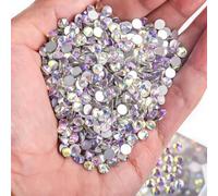Hot Rhinestones Light PinkRose Glass 3D Nail Art Rhinestones ss3 ss4 ss5 ss6 ss8 ss10 ss12 ss16 ss20 ss30 Crystal Nails Non HotFix Decorations(Night Sky,SS6 1440pcs)