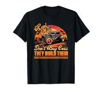 Hot Rod Build, Real Men Dont Buy Cars, Retro Vintage Rat Rod T-Shirt