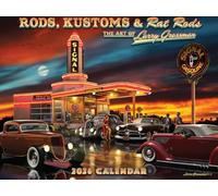 Hot Rod Calendar 2026 Larry Grossman Classic Muscle Car Monthly Wall Calender 12 Month | American Made In The USA