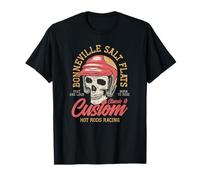 Hot Rod Costum Garage Skeleton Old School Racing Skull T-Shirt