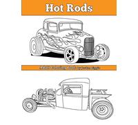 Hot Rods: Adult Coloring Book