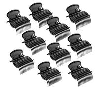 Hot Roller Clips Hair Curler Claw Clips Perm Insulation Hairstyling Tool Black 10PCS