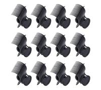 Hot Roller Clips Hair Curling Heat Insulation Clips Plastic Hair Curler Claw Clips for Women Girls Hair Section Styling Hairdressing Tools 12 Pcs