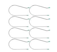 Hot Roller Clips Replacement Kit, 2 Inch Silver, 8 Pieces, Hair Styling Securing Pins