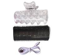 Hot Rollers Hair Curlers - 3.2x8.5cm, ABS, Black, Adhesive Rollers, Portable Styling Tools, Hair Curling Equipment | USB Charging, Ceramic Heating For Effortless, Damage- Curls On All Hair