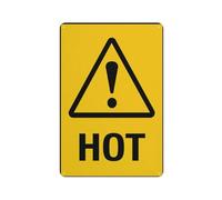 Hot Safe Sign, Signs Outdoor, 12 X 8 In, Sign For Home, Business, Driveway Alert