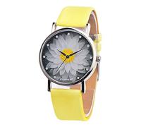 Hot Sale Brand Simple Trend Women Watches Elegant Lotus Print Rhinestone Watch Leather Strap Ladies Quartz Wristwatches Clock
