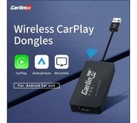 Hot Sale CarlinKit USB Wireless&Wired CarPlay Dongle Android Auto AI Box Mirrorlink Car Multimedia Player Bluetooth Auto Connect CarlinKit Official CCPA(Black)