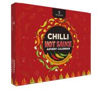 Hot Sauce Advent Calendar 2025-24 Days, Chilli Sauce, Hot Sauce Gift Set |Food Gifts For Men, Women, Christmas Gifts For Men, Women, Xmas Present, Vegan Christmas Food, BBQ, Habanero, Jalapeño Heat