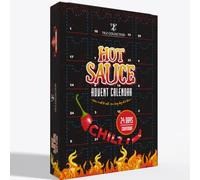 Hot Sauce Advent Calendar 2025 for Adults | 24-Day Chilli & Hot Sauce Gift Set | Non-Chocolate Food Countdown for Men & Women | Gift Set for Men, Women & Spice Lovers | Vegan & Vegetarian