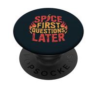 Hot Sauce Chili Humor Spicy Food Heat Addict PopSockets Adhesive PopGrip