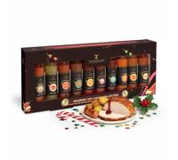 Hot Sauce Gift Set | 10 Bottles Hot Sauce Gift Sets for Men | Chilli Sauce Gift Set | Christmas Gifts For Men Women Adult | Christmas Food Gifts for Men | Cooking Gifts Spicy Sauces Chef Gifts Xmas