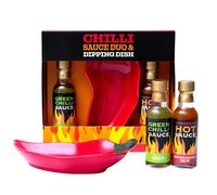 Hot Sauce Gift Set Chilli Sauce Selection 1 x Mild Green Chilli 1 x Scorch