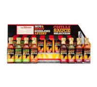 Hot Sauce Gift Set, Chilli Selection, 8 Pack, Sriracha & Naga | Spicy Challenge, Tabasco, Food Gifts for Men, Foodie Gifts, Boyfriend, Dad, Birthday, Christmas