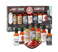 Hot Sauce Gift Set for Mens Gifts - Food Truck Chilli Hot Sauce Set of 7 Street Food Sauce Bottle Heat Pack. Great Christmas Gifts for Men, Stocking Fillers, BBQ Hot Dogs, Birthday Gifts for Women
