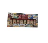Hot Sauce Gift Set - Street Food Sauces Gift Set Van - Hickory, Original, Hot and Spicy BBQ Sauce, Habanero, Mexican, Green Hot Sauce, Louisiana Style, Diablo Wings Sauce & Fun Facts about Chilli Card