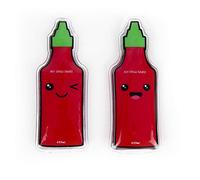 Gift Republic Hot Sauce Hand Warmers Two-Pack, Multi, 10.5 x 4 x 1 cm
