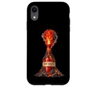 Hot Sauce Lava Fire Fiery Volcano Eruption BBQ Wings Lovers Case for iPhone XR