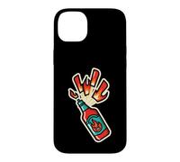 Hot Sauce Lover Spicy Food Fire Flames Chili Angry Retro Case for iPhone 14 Plus