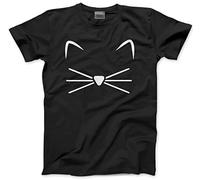 Hot Scamp Cat Face Men's Unisex T-Shirt - black XX-Large