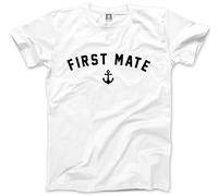 Hot Scamp First Mate Men's Unisex T-Shirt - white Medium