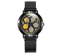 Hot Sell Business Outdoors Men Wristwatch Wheel Shaped Rotating Dial Life Waterproof Durable Quartz Gifts Watches