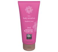 HOT - Shiatsu 2-in-1 Raspberry Scent - Massage Lubricant - Raspberry (200 ml)
