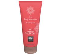 HOT - Shiatsu 2-in-1 Strawberry Scent Massage Lubricant - Strawberry (200 ml)
