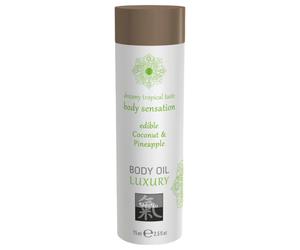 HOT - Shiatsu Luxury - edible massage oil - coconut-pineapple (75 ml)