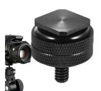 Hot Shoe Adapter - 1/4 Inch Screw Converter for Screw, Mounting to Double Nuts | Handle 'Camera Grip, Flash Equipment Stand, Plate