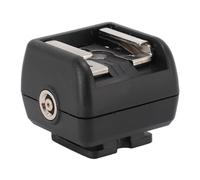 Hot Shoe Adapter with Extra PC Sync Port, Flash Hot Shoe Mount Adapter, for Connecting Cameras to Additional Off-Camera Flash, Studio Light