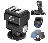 Hot Shoe Extender Standard Hot Shoe Riser Adapter for Godox IM30 IM20 Mini Flash, Raises Flash Height to Reduce Lens Shadow, for Ulanzi SL01, for Mealight F1, for Viltrox Z1, for Zeniko ZF04 ZF08