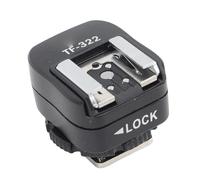 Hot Shoe Mount Adapter, TF-322 TTL Flash Hotshoe Mount Replacement Camera Accessories with PC Sync Port for SB900 SB27 SB80DX SB50DX SB800 SB600 SB30 SB29 29s SB28 28DX