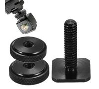 Hot Shoe Mount, Camera Hot Shoe Mounting Adapter | Double Screw 1/4 Hot Shoe Handle - Metal Tripod with Screw Hot Shoe Mount for Photography Enthusiasts