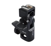 Hot Shoe Mount Speedlite Flash Support Photo Studio Umbrella Holder Bracket, Bottom with 15.8mm Hole for Speedlite Flash Trigger with Cold Foot & Studio Light Stand Tripod Head