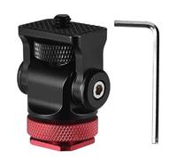 Hot Shoe Stand Aluminum DSLR Camera Tripods Mount with Snails Design and Adjustable Damping for Use Hot Shoe Monitor Holder