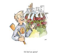 Hot-shot Airgunner A5 air rifle shooting/plinking Greeting Card with envelope - blank inside for your own message (AC33)