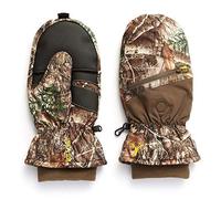 HOT SHOT Men’s Camo Huntsman Pop-Top Mittens - Realtree Edge Outdoor Hunting Camouflage, X-Large
