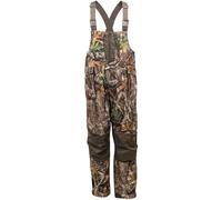 HOT SHOT Men’s Elite Camo Hunting Bib, Realtree Edge Camo, Waterproof, Insulated, Designed for All Day use, Large