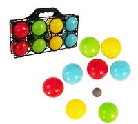 Hot Shots 8 Piece Boules Game with Carry Case Outdoor Garden Family Activity Set