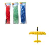 Hot Shots Foam Mega Glider Plane For Kids | Large Airplane Toy Polystyrene Aeroplane Flying Glider | Outdoor Sports Family Games | Racing Throwing Foam Plane | Aeroplane Toy Gliders | 3+