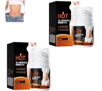 Hot Slimming Cream, Body Fat Burning Cream for Belly, Waist, & Buttocks, Firming Hot Massage Creams, Perfect for Cellulite, Tightening, for Women and Men (2PCS)