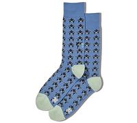 Hot Sox Men's Fun Conversation Starter Crew Socks-1 Pair Pack-Cool Funny Pop Culture Gifts, Sumo Pattern (Dark Blue), 4.5-12 UK