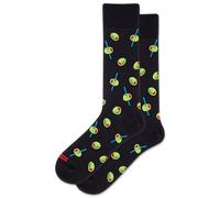 Hot Sox Men's I Olive You Crew Socks, Black, 5-12 UK
