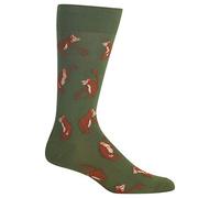 Hot Sox Orangutans Crew Socks, 1 Pair, Men's 6-12.5 - green - Large