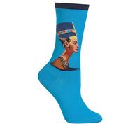 Hot Sox Women's Artist Series Crew Socks Hosiery, Turquoise, Shoe Size: 2-8 UK