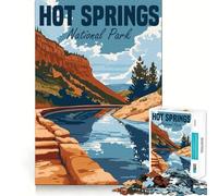Hot Springs National Park 1000 Piece Jigsaw Puzzles for Teenagers Jigsaw Brain Logic Stress Free Family Fun Santa Surprise (50x75cm)