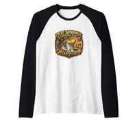 Hot Springs National Park Arkansas Novelty Graphic Souvenirs Raglan Baseball Tee